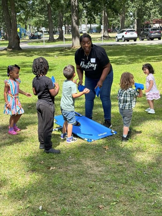 A day at the park with neighborhood kids.