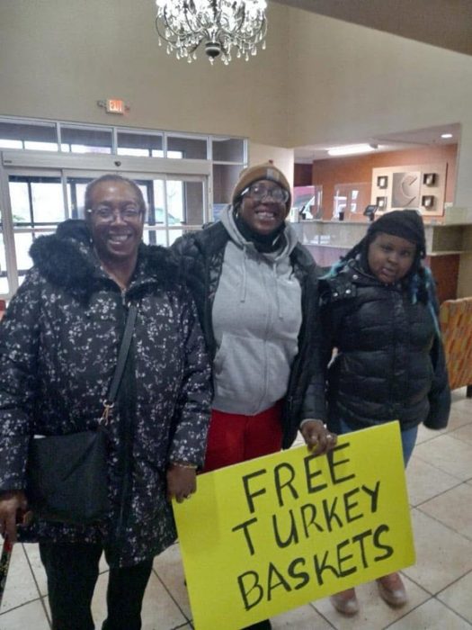 Free turkey baskets for the holidays.