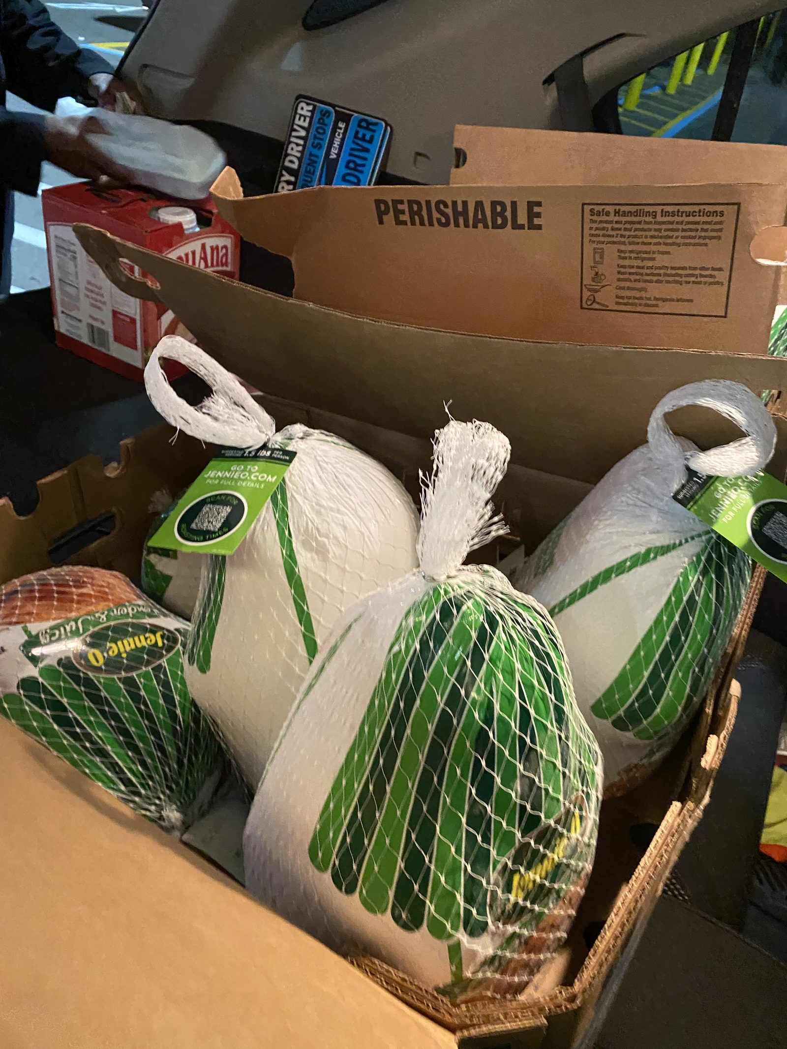 Turkey donations ready for holiday distribution